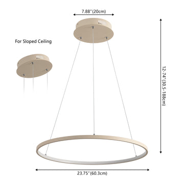 Brice Modern Contemporary Iron Integrated LED Pendant